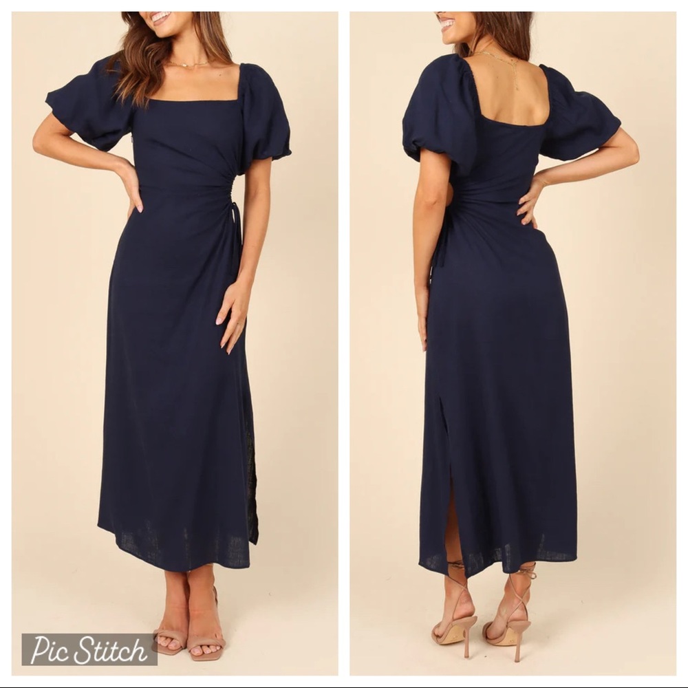 CHLOE CUT OUT DRESS - NAVY